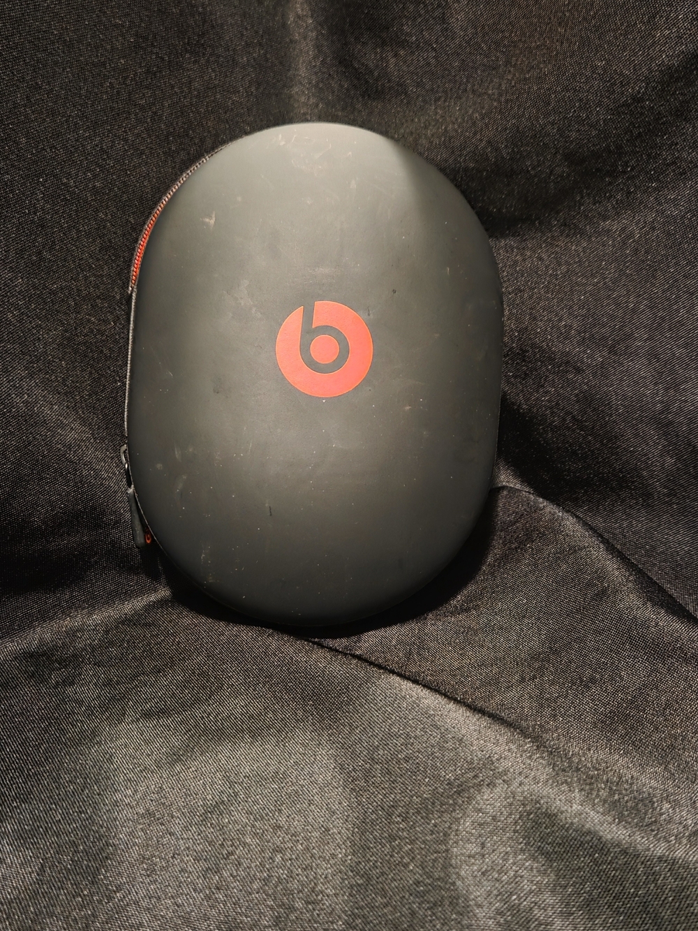 Beats by Dre Black and Red Zippered Headphone Case